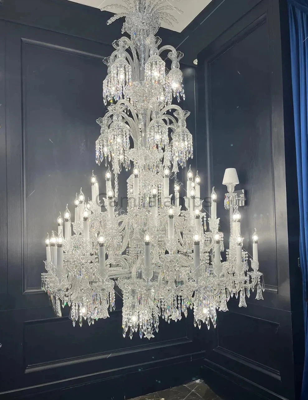 Huge Baccarat Museum Crystal Chandelier