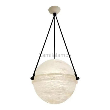 Alabaster Globe Pendant Light 10"D 20"D