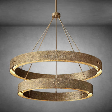 Veuvery Two-Tier Round Chandelier D 60"