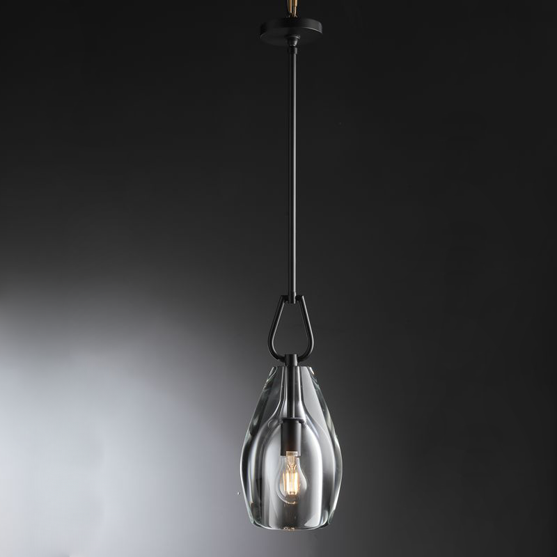 Perdita Modern Flute Crystal Pendant Light