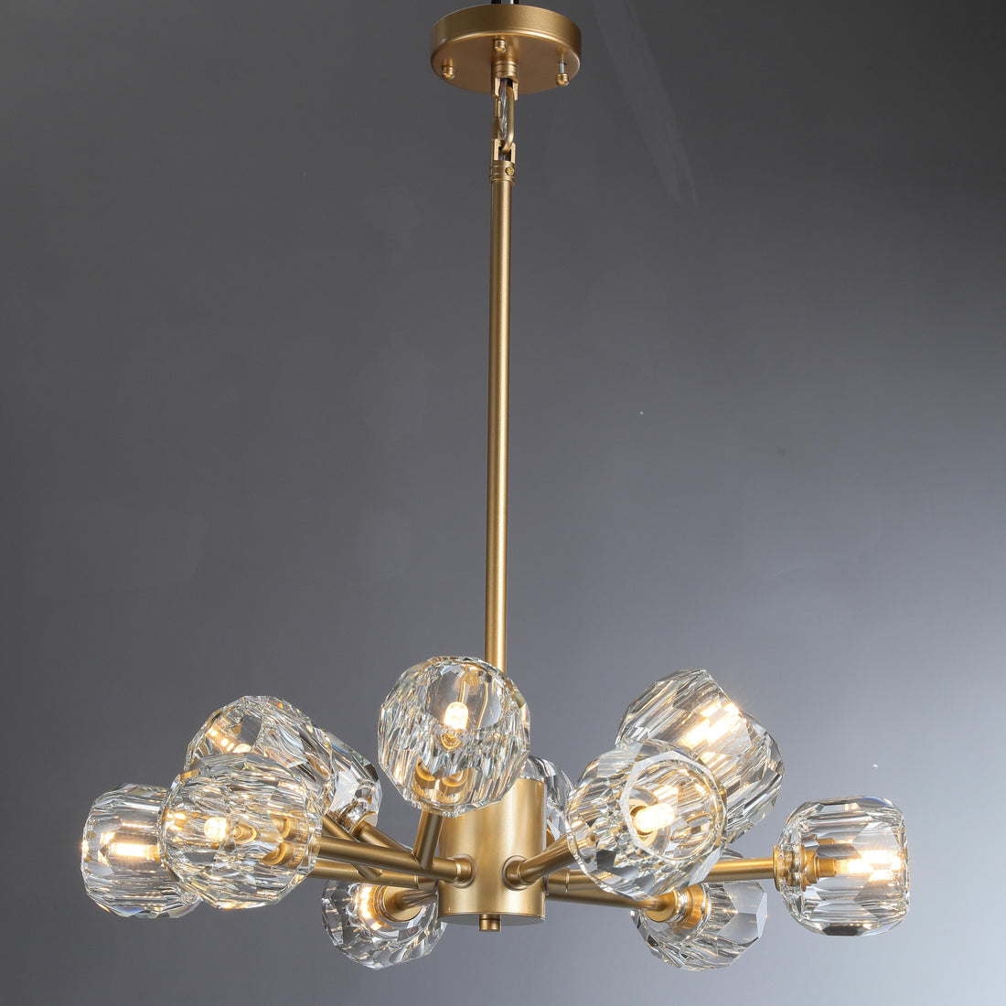 Bille Crystal Round Chandelier For Living Room