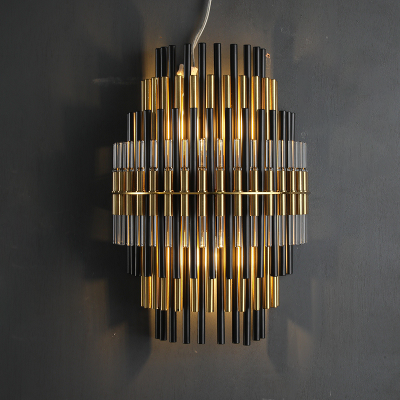 Emila Modern Industrial Metal Tube Wall Sconces