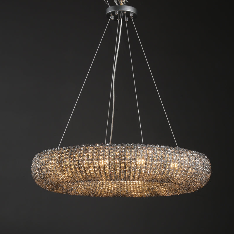 Marcella Modern Halo Round Chandelier