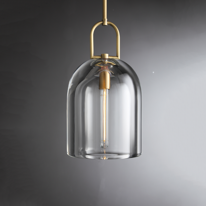 Perdita Modern Cloche Crystal Pendant Light