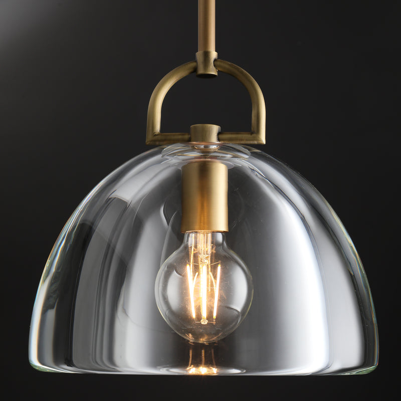 Fulcram Modern Dome Crystal Pendant Light