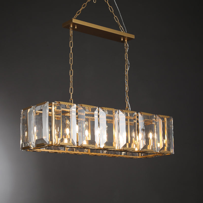 Harlew Crystal Rectangular Chandelier