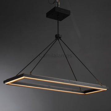 Peral Rectangular Chandelier 48"/62"