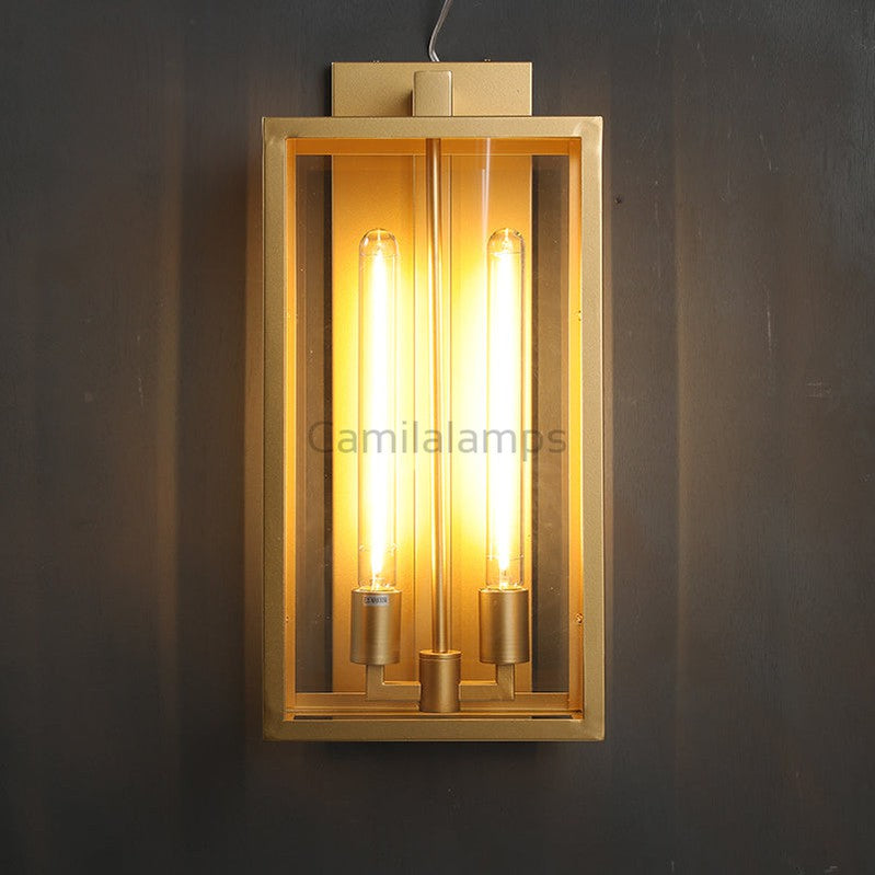 Deapx Square Lantern Wall Sconce 21"