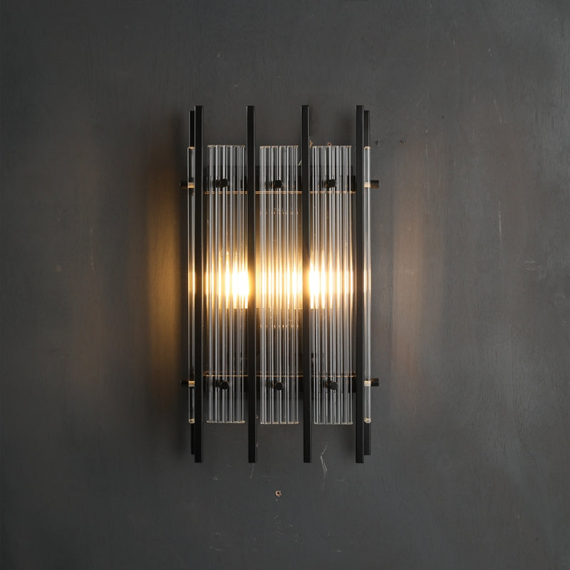 Rosalind Glass Modern Wall Sconces