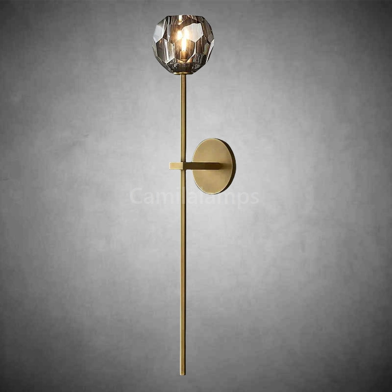 Bille De Crystal Grand Wall Sconce 28"H