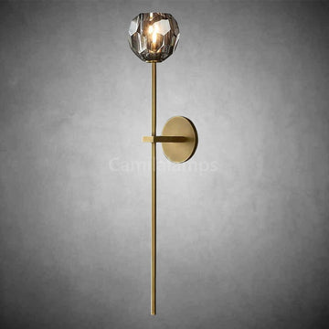 Bille De Crystal Grand Wall Sconce 28"H