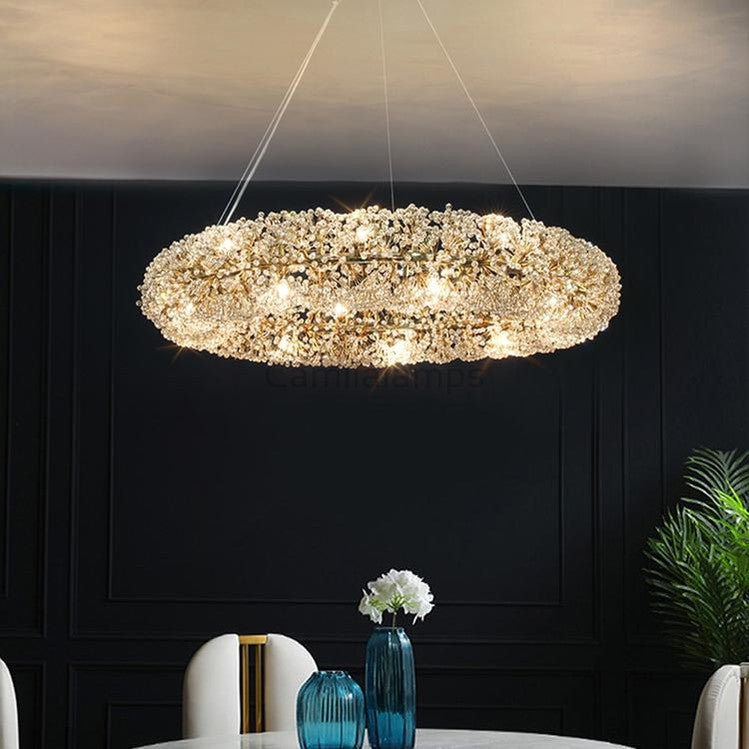 Iissabelle Flower Crystal Chandelier