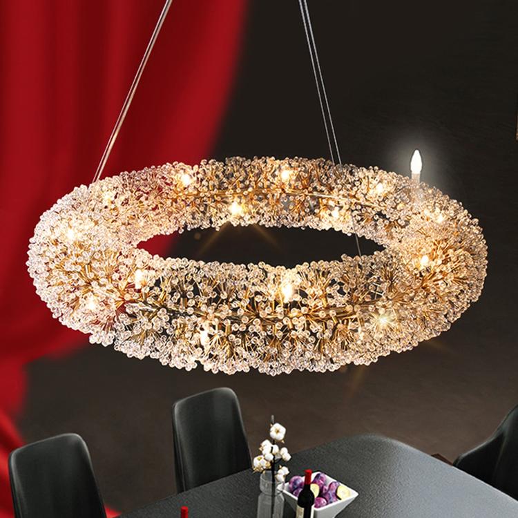 Iissabelle Flower Crystal Chandelier