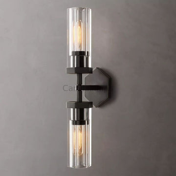 Lambe Hexagonal Linear Wall Sconce 19½"W