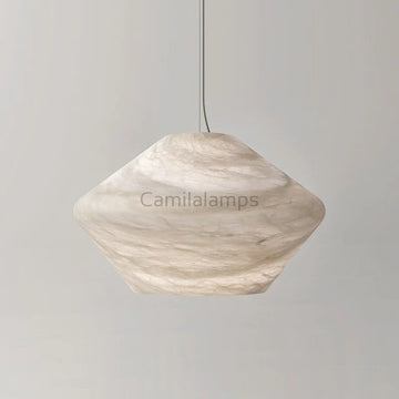 Larry Alabaster Simple Bedside Modern Pendant Light