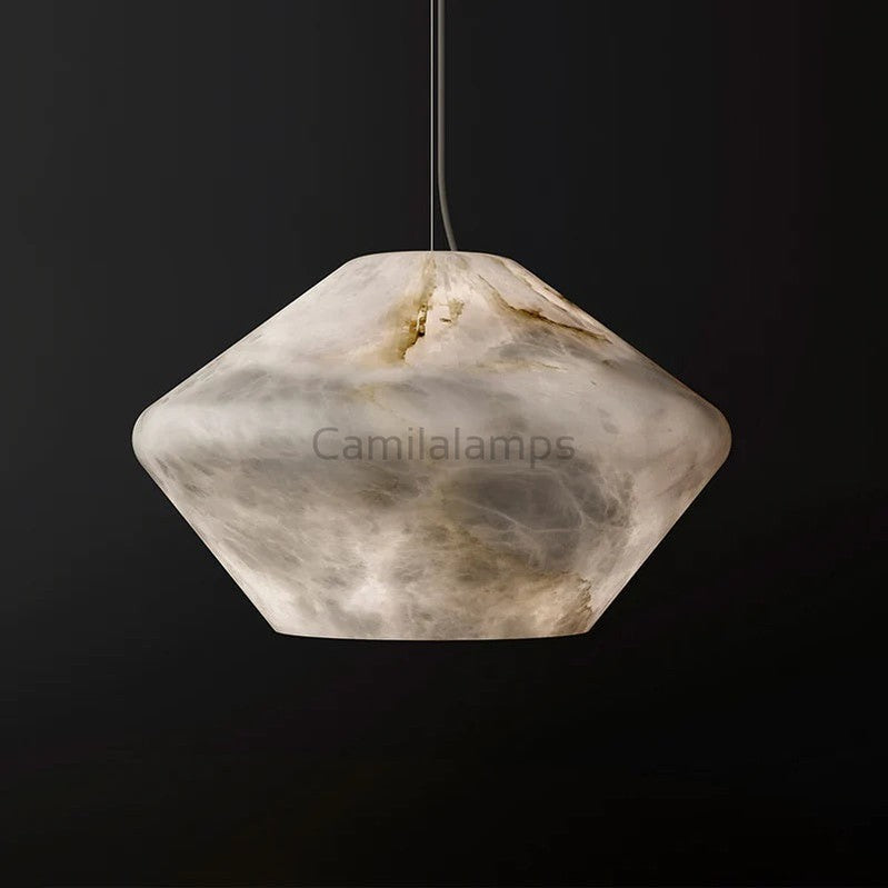 Larry Alabaster Simple Bedside Modern Pendant Light