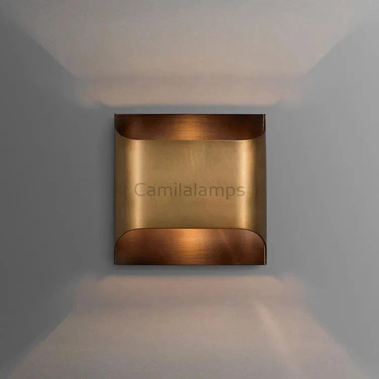 Kevin Unity Modern Brass Square Wall Sconce For Bedroom, Living Room wall sconce Kevinstudiolives   