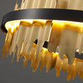 Leila Double Tiers Ring Chandelier - Ineffable Lighting