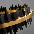 Leila Double Tiers Ring Chandelier - Ineffable Lighting