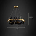 Leila Modern Ring Chandelier - Ineffable Lighting