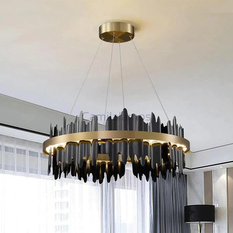 Leila Modern Ring Chandelier - Ineffable Lighting