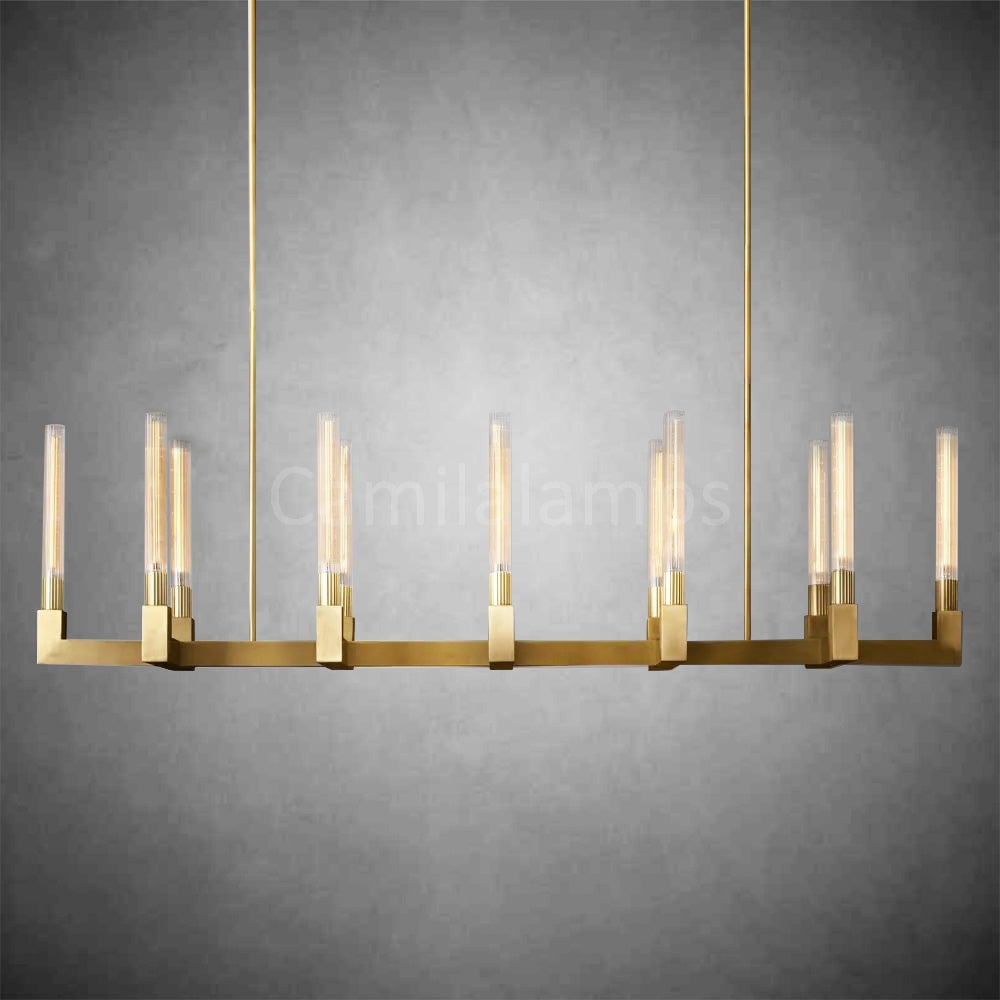 Cannel Linear Chandelier 55", 67"