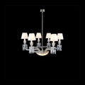 Lliana Classic Oval Crystal Chandelier 6 Lights - Ineffable Lighting