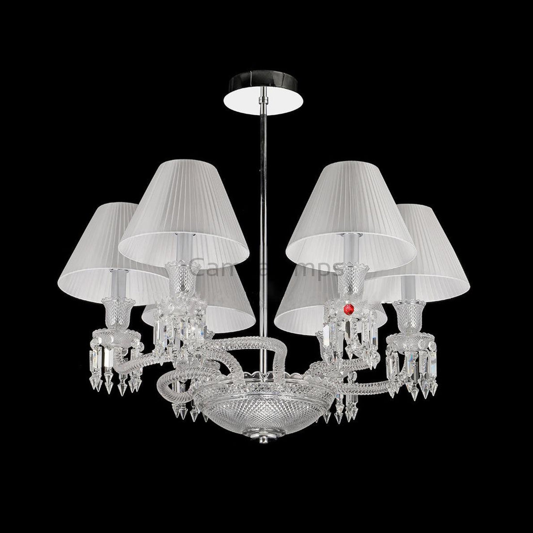 Lliana Classic Oval Crystal Chandelier 6 Lights - Ineffable Lighting