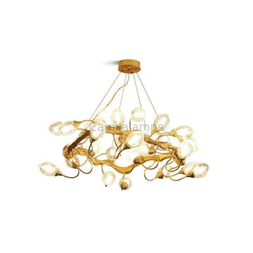 Lotus Brass Chandeliers