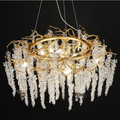 Modern Snowflake Crystal Branch Chandelier - Ineffable Lighting