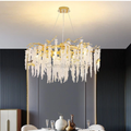 Modern Snowflake Crystal Branch Chandelier - Ineffable Lighting