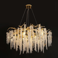 Modern Snowflake Crystal Branch Chandelier - Ineffable Lighting