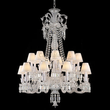 Long Neck Zenith Baccarat Crystal Chandelier