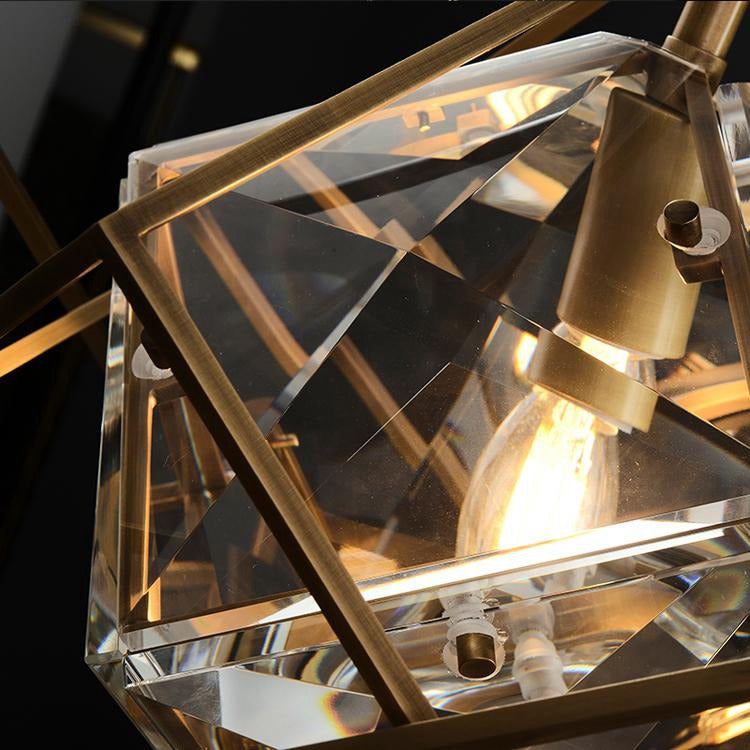 Kevin Rubik's cube Crystal Pendant Light Brass Pendant Light Kevinstudiolives   