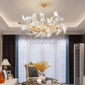 Modern Ceramic Petal Chandelier - Ineffable Lighting