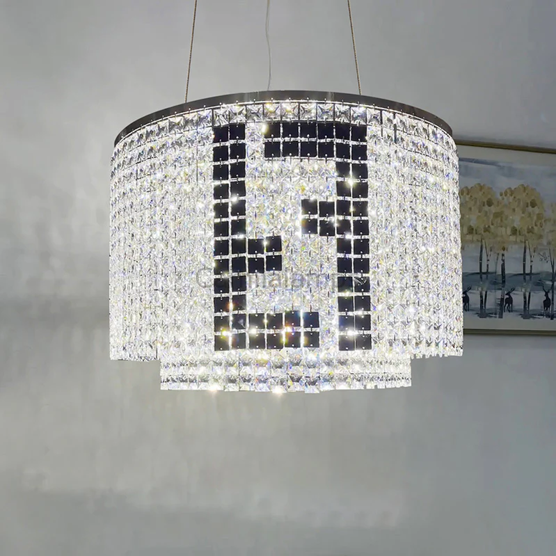 Modern Crystal Chandelier - Ineffable Lighting