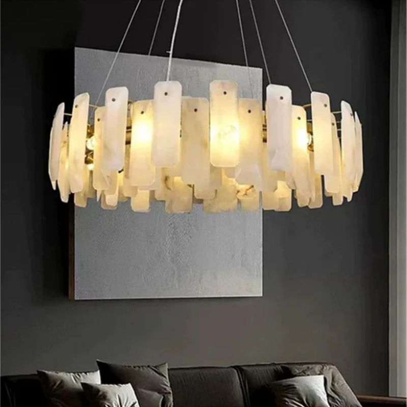 Kevin Moira Alabaster Round Chandelier chandeliers for dining room,chandeliers for stairways,chandeliers for foyer,chandeliers for bedrooms,chandeliers for kitchen,chandeliers for living room Kevinstudiolives D39"  