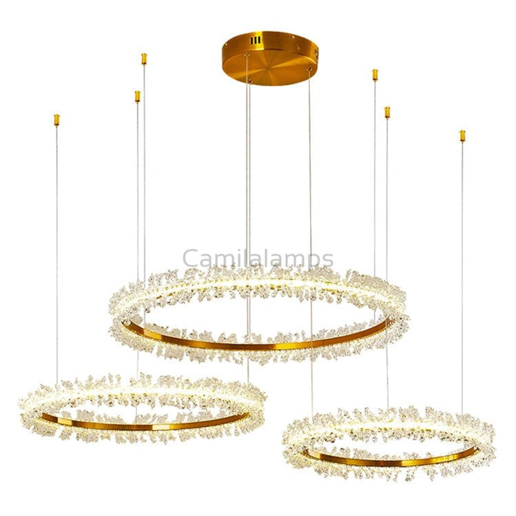 Nolan Halo Crystal Chandelier