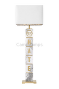 Carved Marble Floor lamp | Philipp Plein King | Oroatrade.com