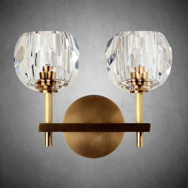 Bille De Crystal Double Wall Sconce