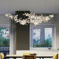 Modern Porcelain Ginkgo Branch Chandelier - Ineffable Lighting