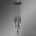 Postmodern Round Glass Chandelier - Ineffable Lighting