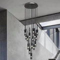 Postmodern Round Glass Chandelier - Ineffable Lighting