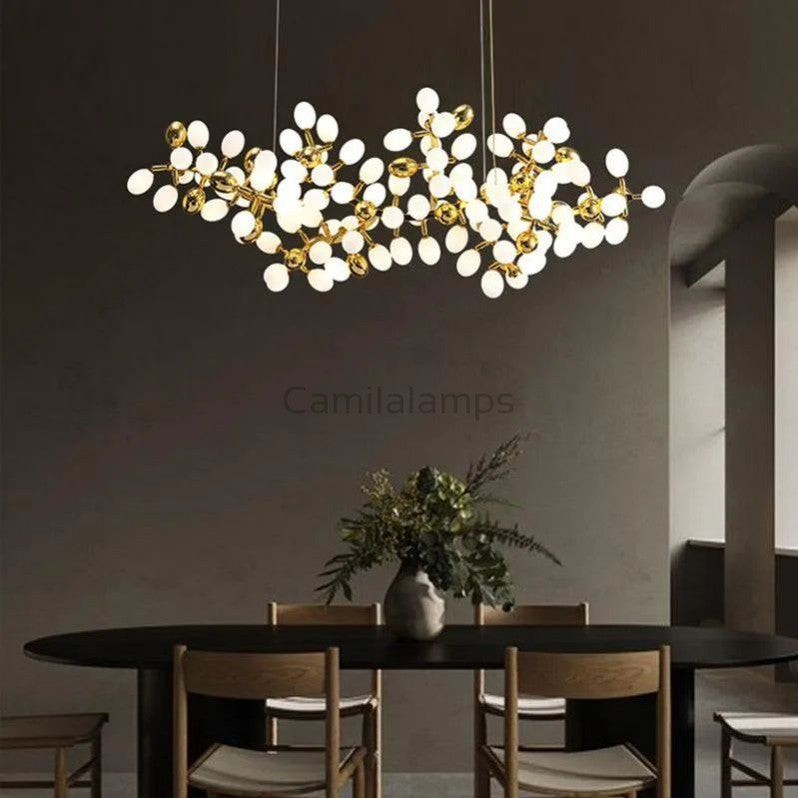 Pretty Grape Horizontal Branch Chandelier - thebelacan