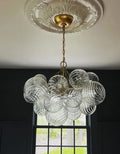 Kevin Talia Glass Globe Chandelier 24