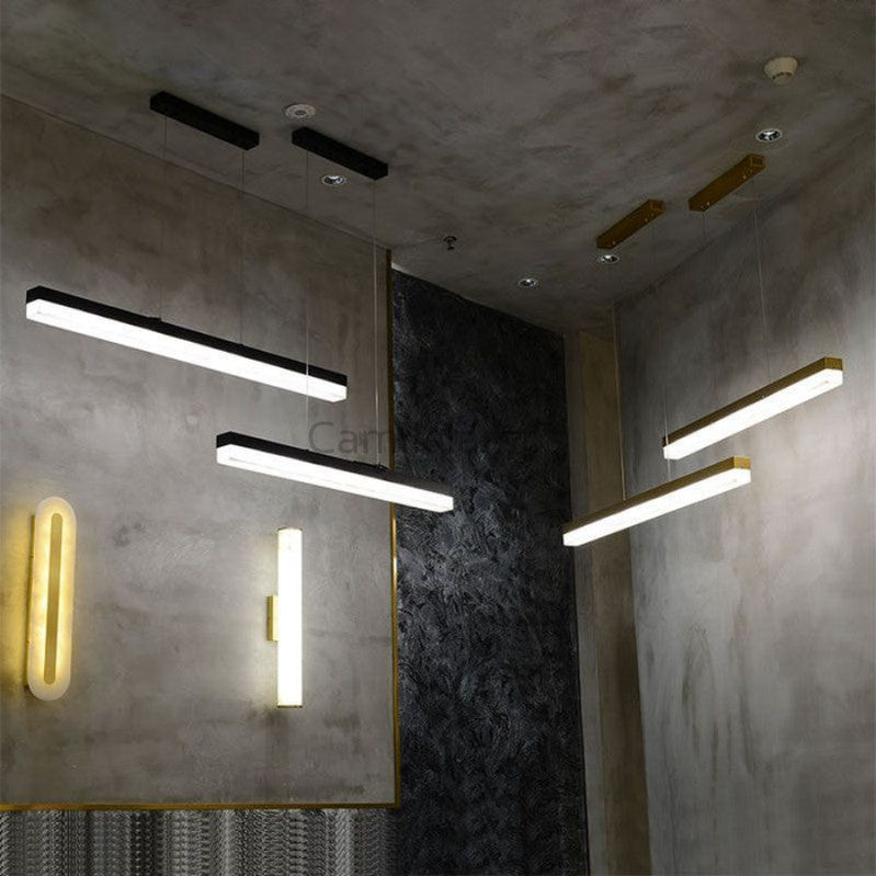 Rectus Alabaster Linear Chandelier