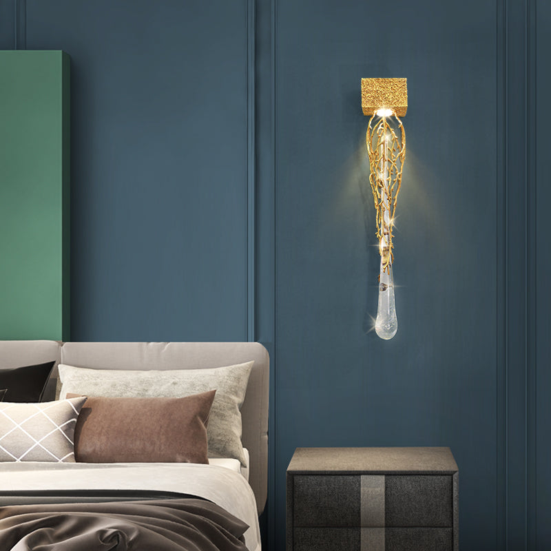 Kevin Slade Modern Branch Crystal Wall Sconce For Bedroom Wall Sconce Kevinstudiolives Style A  