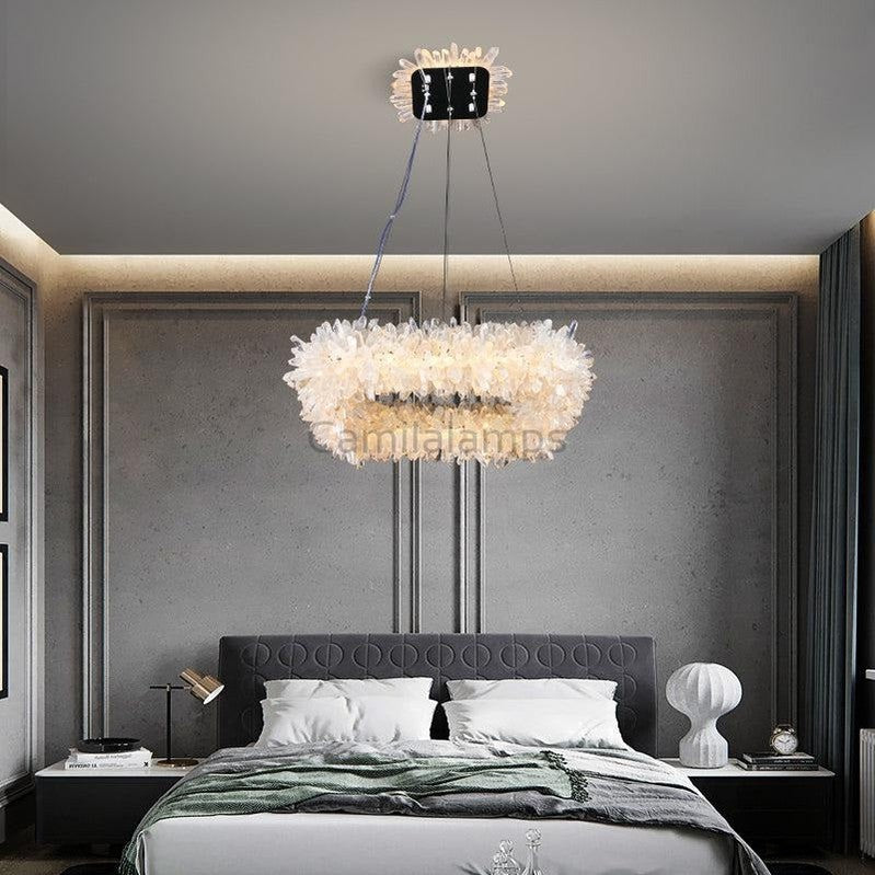 Rock Crystal Square Modern Chandelier