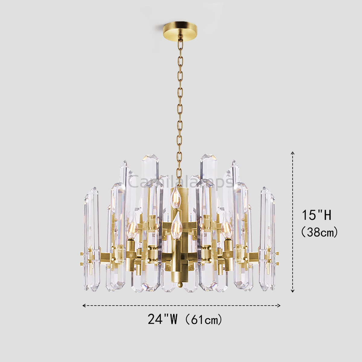 Isolde Crystal Round Chandelier