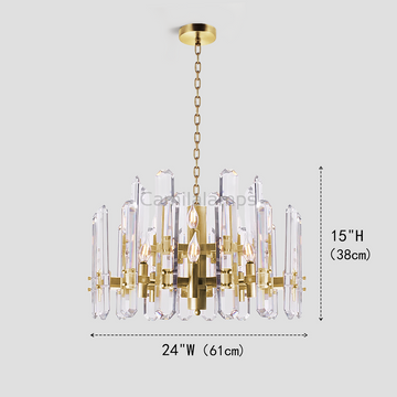 Isolde Crystal Round Chandelier